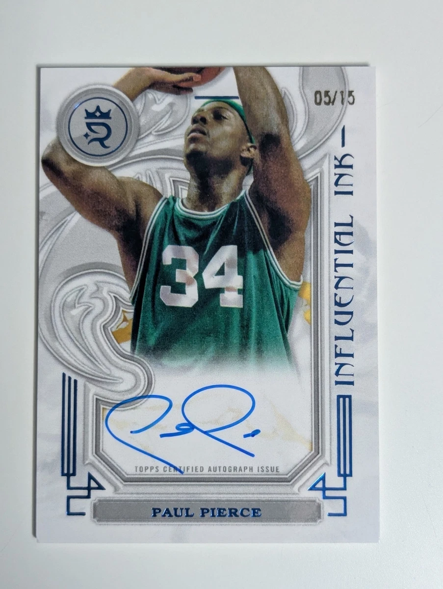 NBA UD BLACK 9/15 Paul Pierce 直筆サインカード Paul Pierce Basketball Autographed Sports Trading Cards