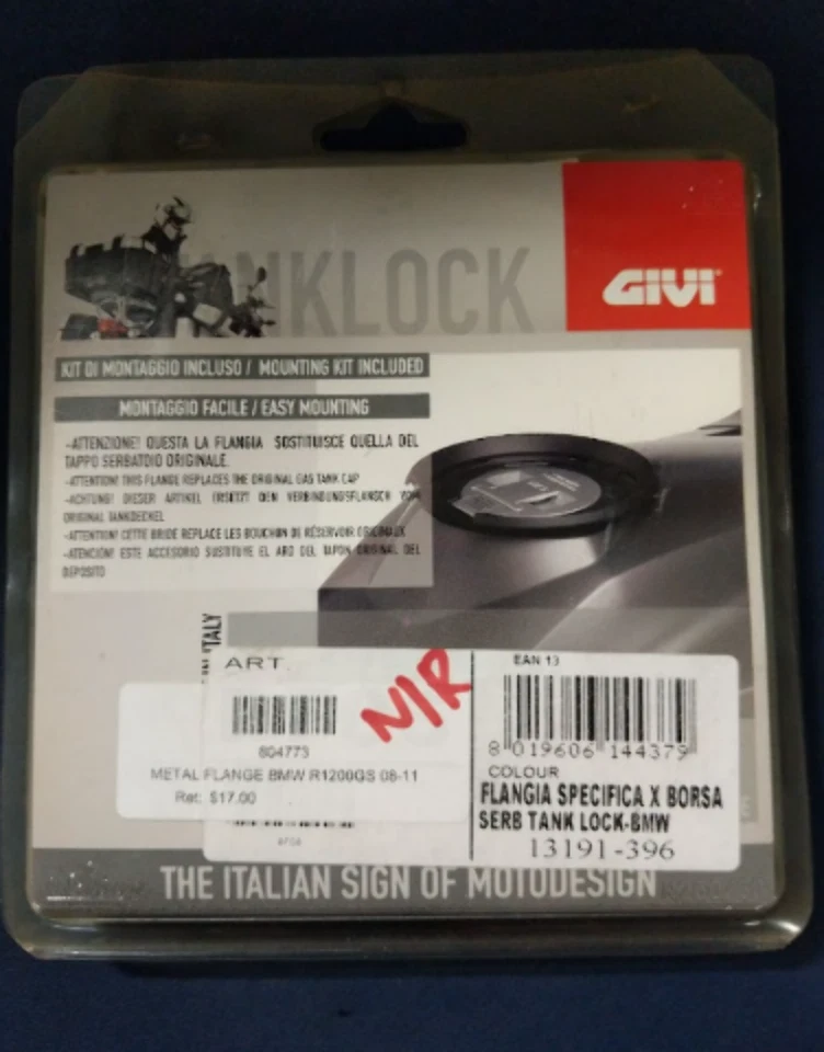 GIVI SERB BLOQUEO TANQUE BF07 BMW 13191-396 HP2 BOLSA TANQUE DEPORTIVO FIJACIÓN Foto 2 de 4