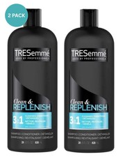 TRESemme Professional 3 In 1 Shampoo Conditioner Clean Replenish 28oz (2 PACK) 1.07 per gallon