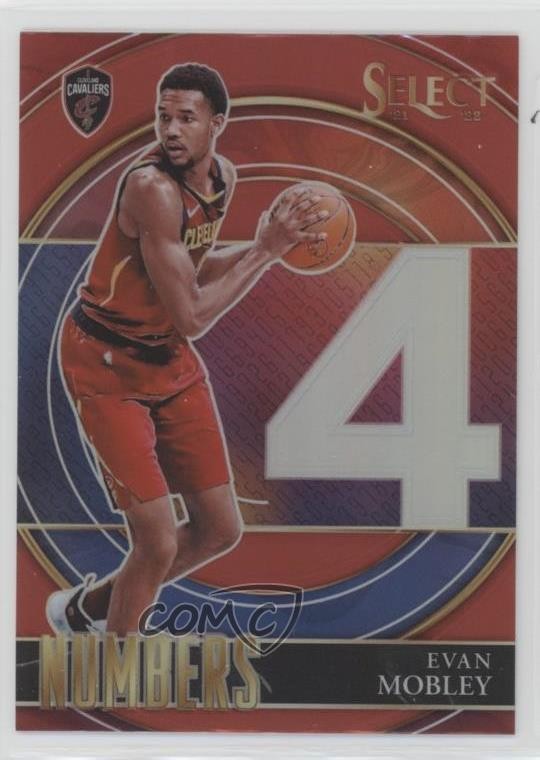 2021-22 Panini Select Select Numbers Red Prizm Evan Mobley #32 0ds5
