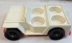 Fisher Price Little People Vintage Red & White Jeep 4 Seater