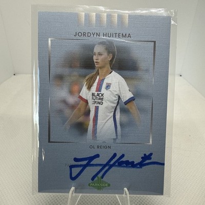 Jordyn Huitema 2022 Parkside Paramount NWSL Blue Hand Sign Autograph 22/50 Reign