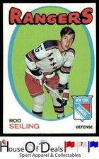 1971-72 Topps #53 Rod Seiling New York Rangers NHL Hockey Card