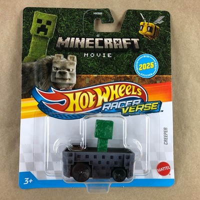 Hot Wheels Racer Verse Minecraft Movie Creeper Car Green Mine Cart 2025