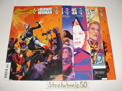 Wonder Wonder Woman '77 Meets Bionic Woman 5 Comic Lot Dynamite 2017 2 3 4 5 6 B