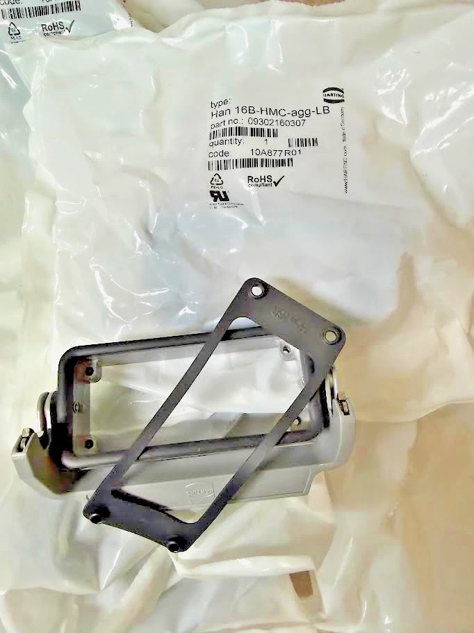 Harting 09302160307 Han 16B-HMC-agg-LB Base Panel Mount Connector - Image 3 of 4