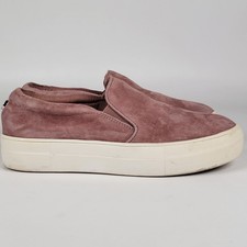 Steve Madden Gills Mauve Suede Leather Sneakers Shoes Platform Shoes 6.5
