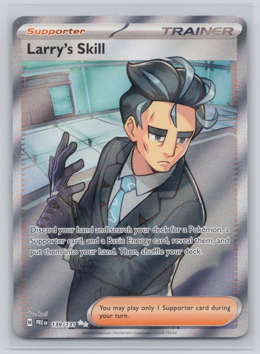 Larry's Skill 139/131 Ultra Rare Prismatic Evolutions Pokemon Holo Near Mint