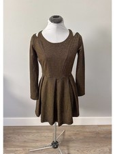 Urban Outfitters Cooperative Gold Shimmer Mini Dress - Size Small