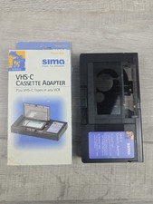 Genuine SIMA VHS-C Cassette Tape Adapter Play Compact VHS-C in VCR Model SCA