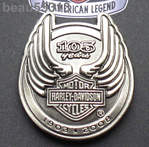 ⭐ORIGINAL" HARLEY DAVIDSON 2008 105º ANIVERSARIO PELTRE CERDO CHALECO CHAQUETA PIN - Imagen 2 de 3