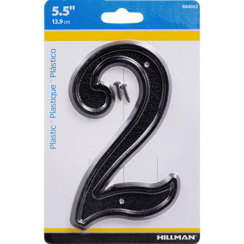 Hillman Numbers Plastic Black