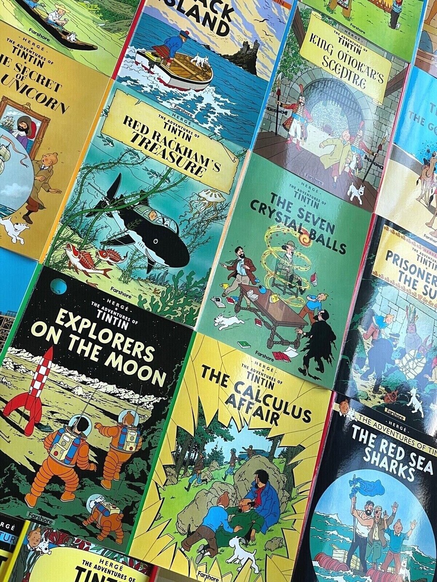 The Adventures of Tintin 全巻セット　23冊　洋書　多読 The Adventures of Tintin Boxset 23 Books Collection By Herge