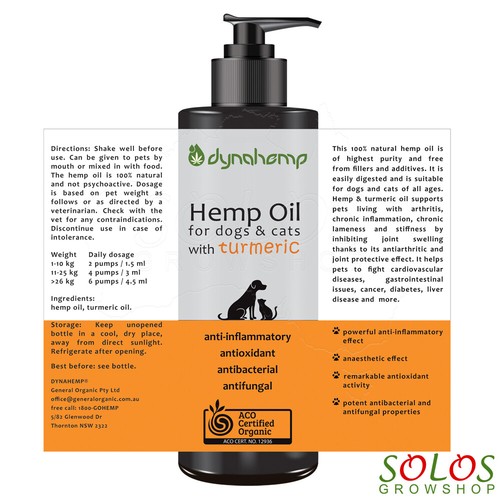 HEMP OIL FOR DOGS AUSTRALIAN CERTIFIED ORGANIC FAST PAIN RELIEF 250ml,500ml,5l - Picture 10 of 10