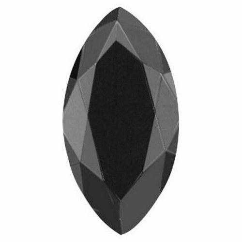 2pcs 0.50cts each Marquise Cut Diamond Natural Black Loose Diamond Pair for Stud - Picture 3 of 9