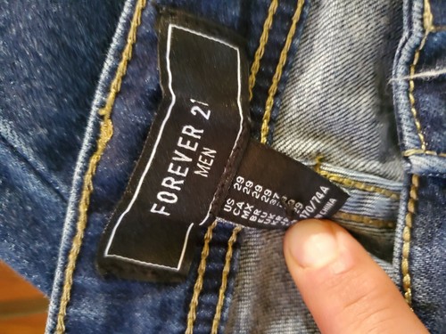 FOREVER21 HERREN DARKWASHED SKINNY JEANS Größe 29 - Bild 4 von 7