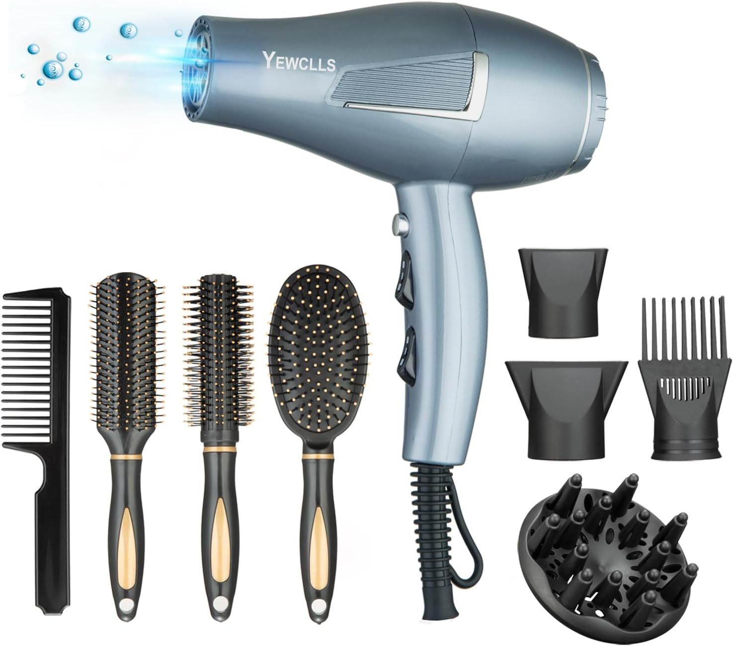 Phon Professionale Ioni 2100W - Asciugatura Ultra Rapida e Anti-Crespo