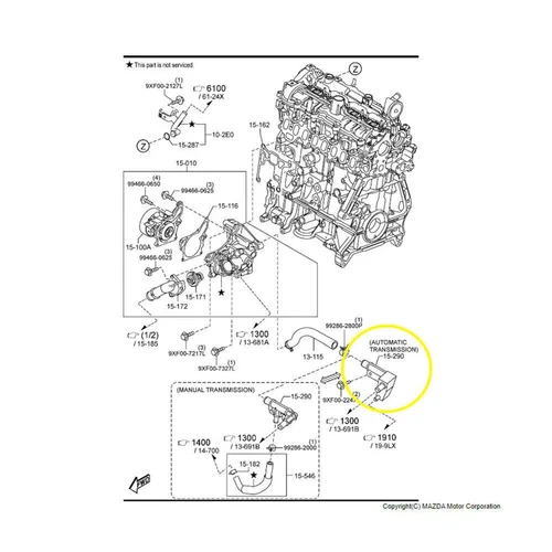 Coolant Bypass Exhaust Heating Pipe Connector For MAZDA CX-5 6 SH20-15-290A - Picture 10 of 10