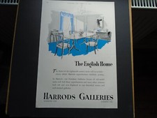 1942 COUNTRY LIFE ADVERT - "HARRODS GALLERIES" FURNITURE - THE ENGLISH HOME (2)