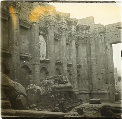LIBANON Baalbek Archäologie Foto Stereo Glasplatte VR2L8n7