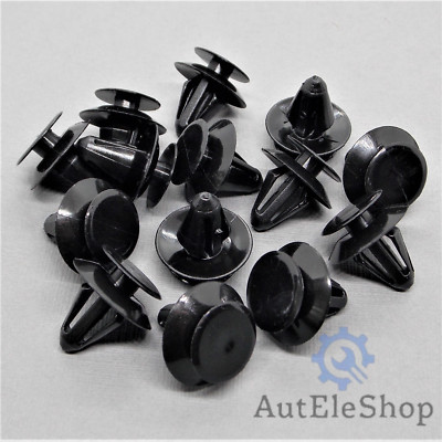 15x Befestigung Klips Halter Verkleidung Clips 8mm Schwarz für FORD OPEL