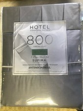 Hotel Signature Sateen 800TC 100 Cotton 7pc Sheet Set SPLIT KING Grey