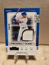 Brennen Davis 2021 Panini Contenders Prospect Ticket Jersey Patch