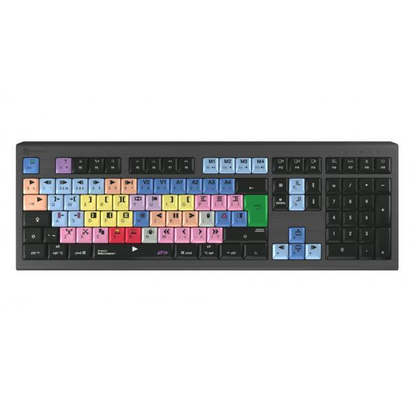 Logickeyboard LKB-MCOM4-A2M-UK tastiera USB QWERTY Inglese Nero
