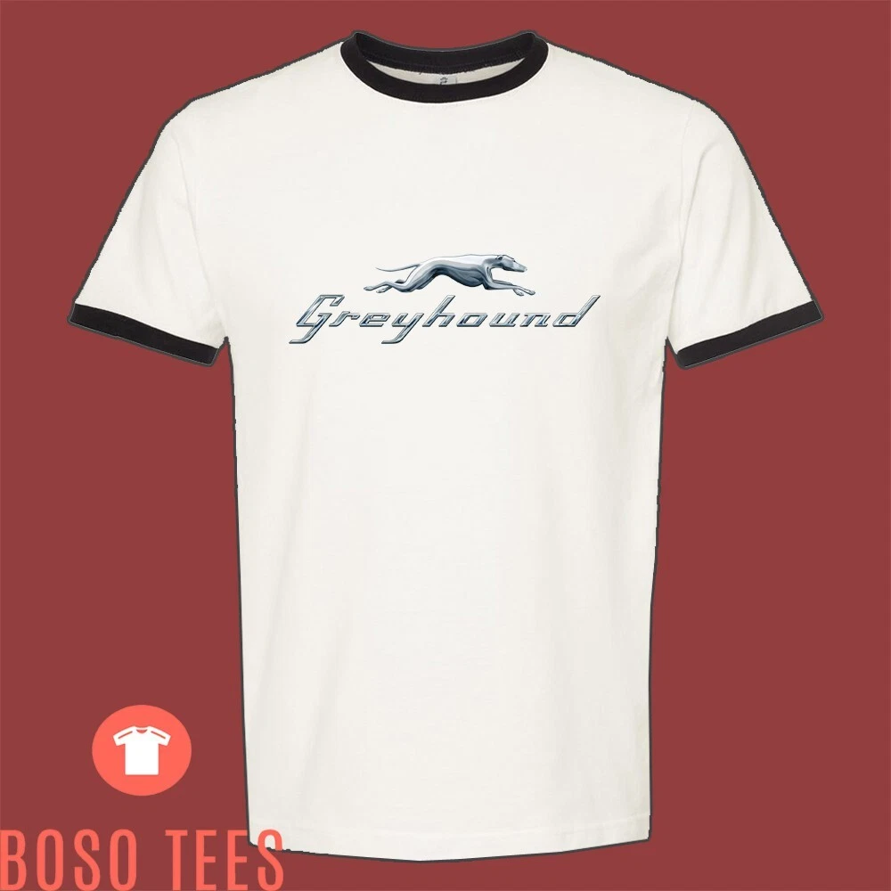 Greyhound Bus Station Men's Ringer Black Size S-3XL