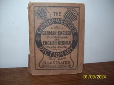 1898 SC GRIMM WEBSTER GERMAN ENGLISH DICTIONARY LAIRD & LEE