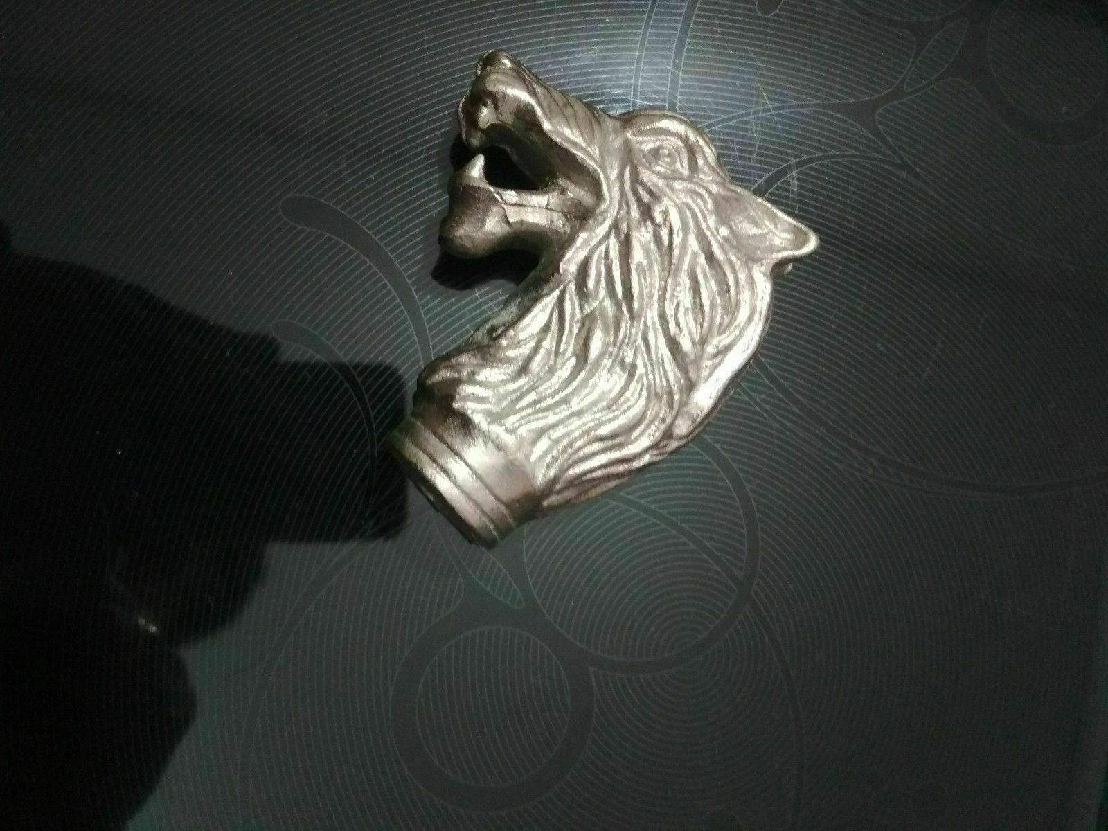 SOLID DESIGNER SILVER DRAGON HEAD FOR WALKING STI… - image 3