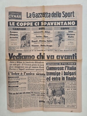GAZETTA DELLO SPORT 27 SEPTEMBRE 1978 GLASGOW RANGERS