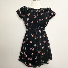 Lulus Floral Off Shoulder Belted Mini Dress