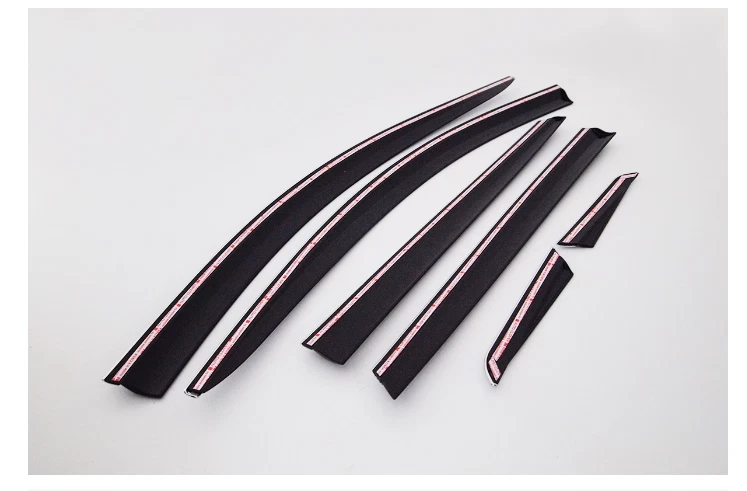 Visera de puerta premium protector de ventilación de lluvia ventana 6 piezas D941 para Kia Optima 2016~2020 Foto 4 de 4
