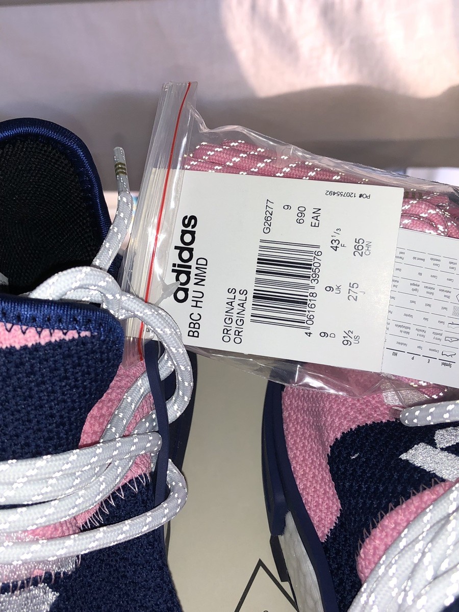 Adidas X Bbc Hu Nmd Pink/navy Pharrell Williams (flagship Exclusive) Uk 9  | eBay UK