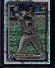 2024 Bowman #BCP-2 Jadher Areinamo Chrome Prospects Mini-Diamond Refractors