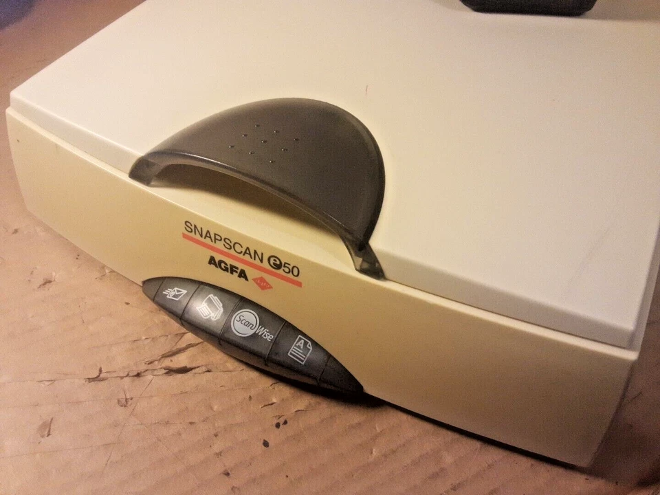 Agfa Snapscan E50 flatbed A4 scanner USB A4 paper, for MAC/PC + PSU - Image 3 of 4