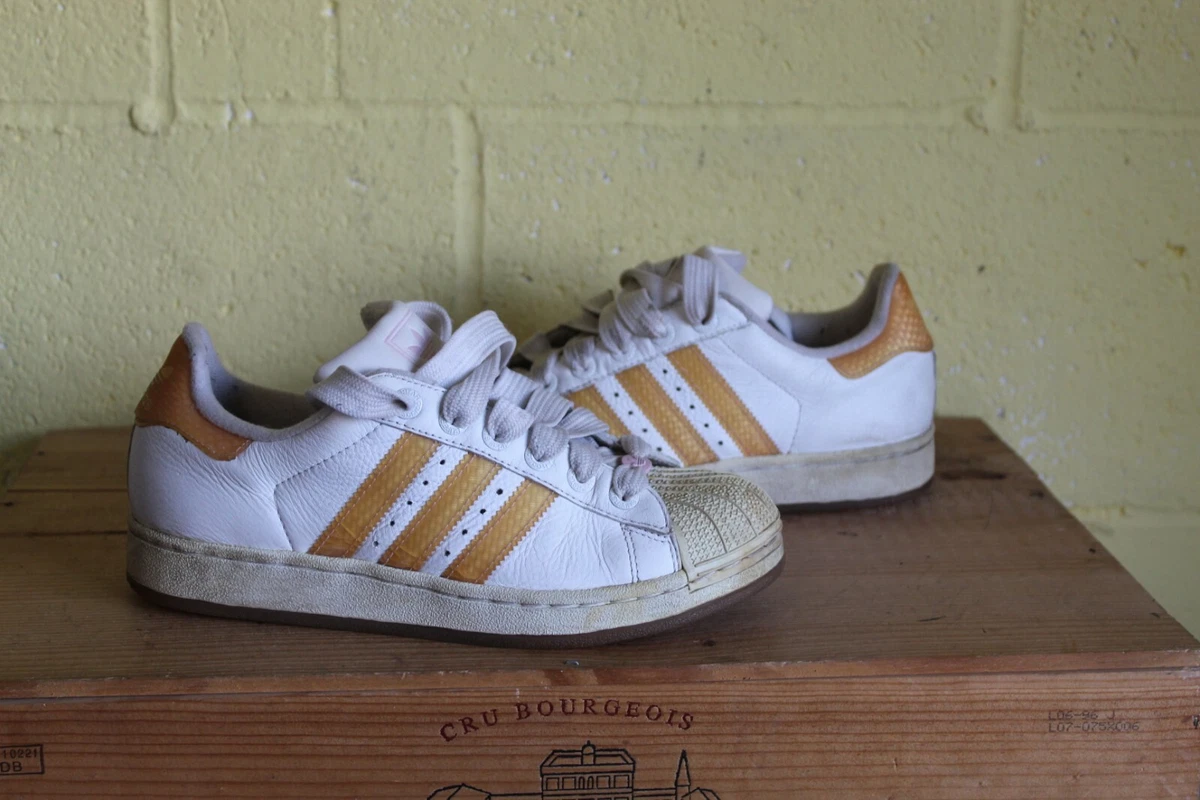 Y2K UNISEX ADIDAS ORIGINAL SUPERSTAR TRAINERS 2004 SIZE 6.5 40 USED CONDITION