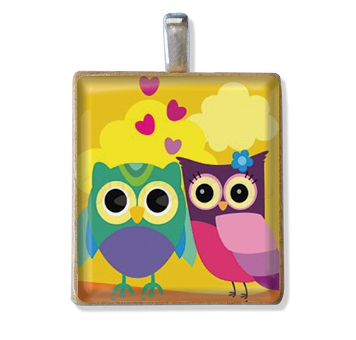Retro, Funky OWLS Scrabble tile Pendant - BUY 2 or MORE, GET 1 FREE NECKLACE - Picture 15 of 27
