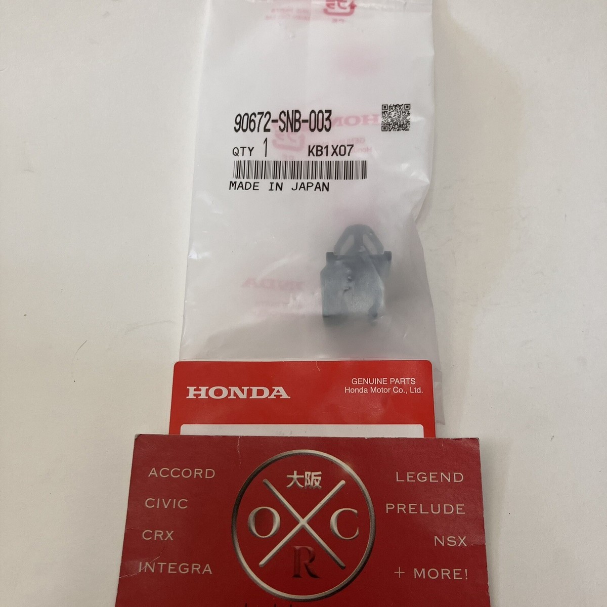 New Genuine OEM 06-09 Honda Civic Hood Prop Rod Holder Clip 90672
