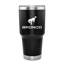Ford Bronco 30 Oz Vaccum Sealed Black Stainless Steel Travel Tumbler Mug