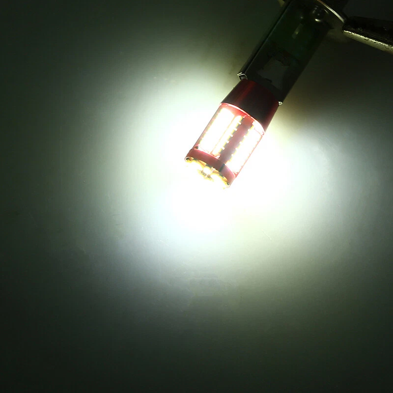 2Pcs H1 LED 3014 57SMD Car Light Bulbs Headlight Fog Driving Lamp Bright White - Image 2 of 4