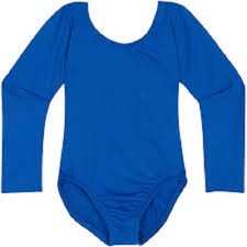 Mondor 497 Royal Blue Child Size Large 10-14 Long Sleeve Leotard