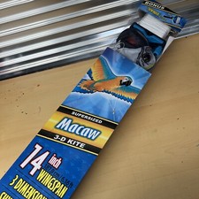 X Kites Blue Macaw Supersized 3-D 74in Nylon Kite Brainstorm Products 