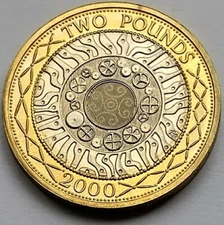 2000 Two £2 Pound Technology Standard Brilliant Uncirculated