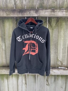 Details About Tenacious D Zip Up Hoodie Men S Small Black Jack Black