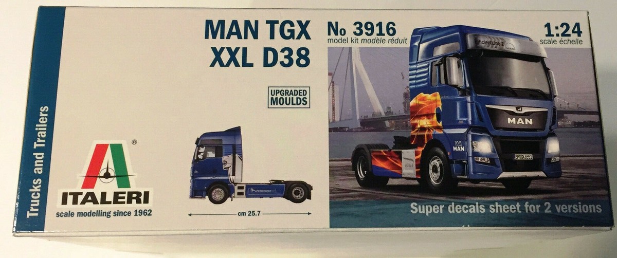 Kit Modello Camion MAN TGX XXL D38 Scala 1:24 Italeri - Da Montare - Foto 10