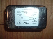 Star Trac Treadmill Radius Power Input EMI Filter DSC1000-1-2.2 used 440-0257