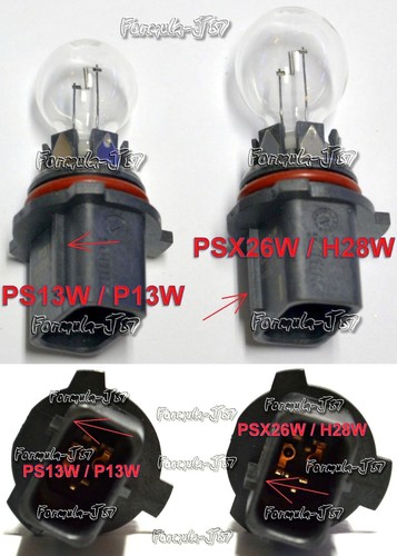 LED 30W 12278 PSX26W Green Two Bulbs Fog Light Replace Show Color Use Stock Fit - Picture 3 of 9