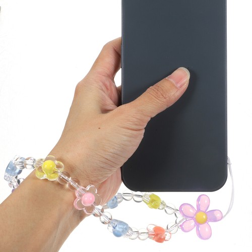 2 Pcs Chaîne De Téléphone Perlée Lanière Portable Bracelet Charme - Zdjęcie 6 z 12